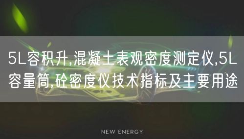 5L容積升,混凝土表觀密度測定儀,5L容量筒,砼密度儀技術(shù)指標及主要用途(圖1)