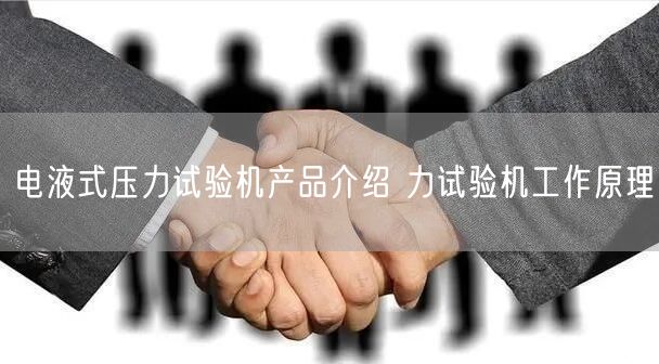 電液式壓力試驗機產(chǎn)品介紹 力試驗機工作原理(圖1)