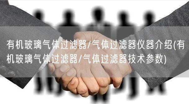 有機(jī)玻璃氣體過濾器/氣體過濾器儀器介紹(有機(jī)玻璃氣體過濾器/氣體過濾器技術(shù)參數(shù))(圖1)