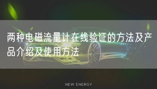 兩種電磁流量計(jì)在線(xiàn)驗(yàn)證的方法及產(chǎn)品介紹及使用方法(圖1)
