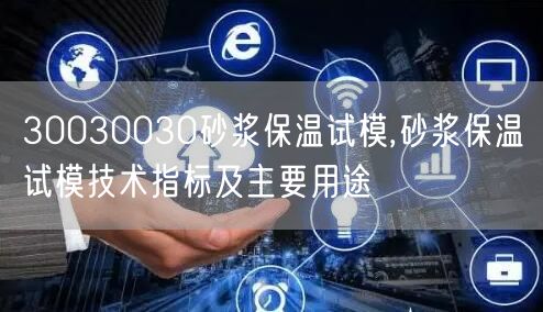 30030030砂漿保溫試模,砂漿保溫試模技術(shù)指標(biāo)及主要用途(圖1)