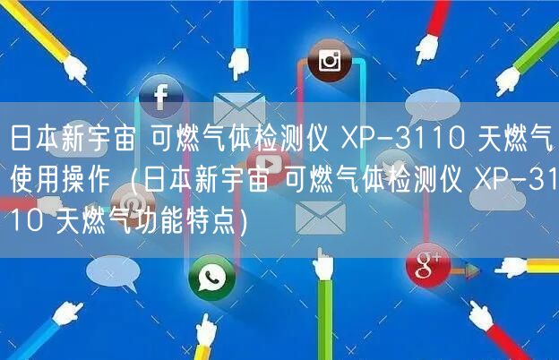 日本新宇宙 可燃氣體檢測儀 XP-3110 天燃氣使用操作（日本新宇宙 可燃氣體檢測儀 XP-3110 天燃氣功能特點）(圖1)