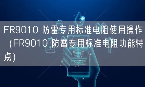 FR9010 防雷專用標(biāo)準(zhǔn)電阻使用操作（FR9010 防雷專用標(biāo)準(zhǔn)電阻功能特點(diǎn)）(圖1)